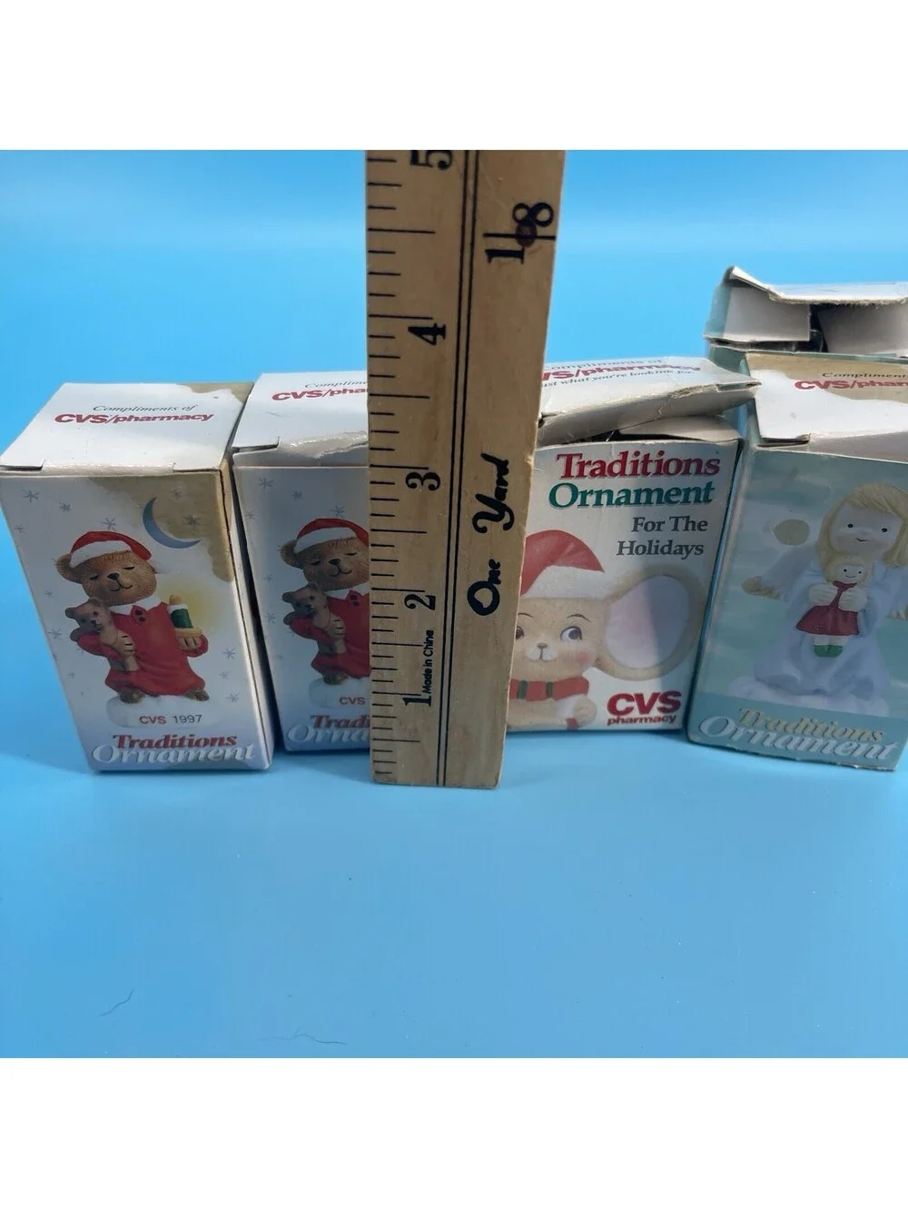 VTG 1997 CVS Traditions Christmas Ornaments Set of 5 New in Boxes